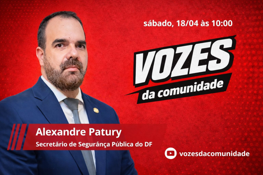Secretário Alexandre Patury participa do “Sabatinão do Povo” no programa Vozes da Comunidade neste sábado
