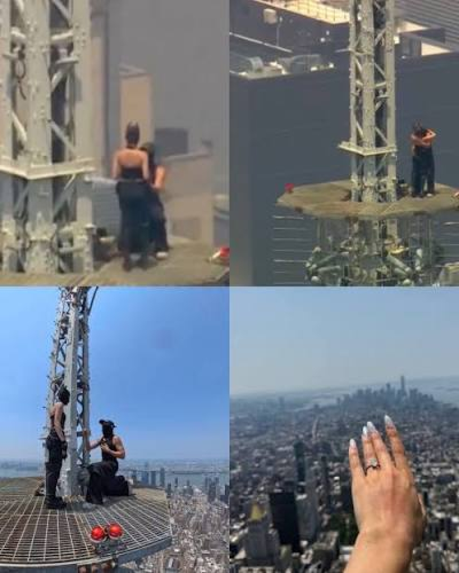 Casal escala Empire State Building para pedido de casamento e acaba detido em Nova York