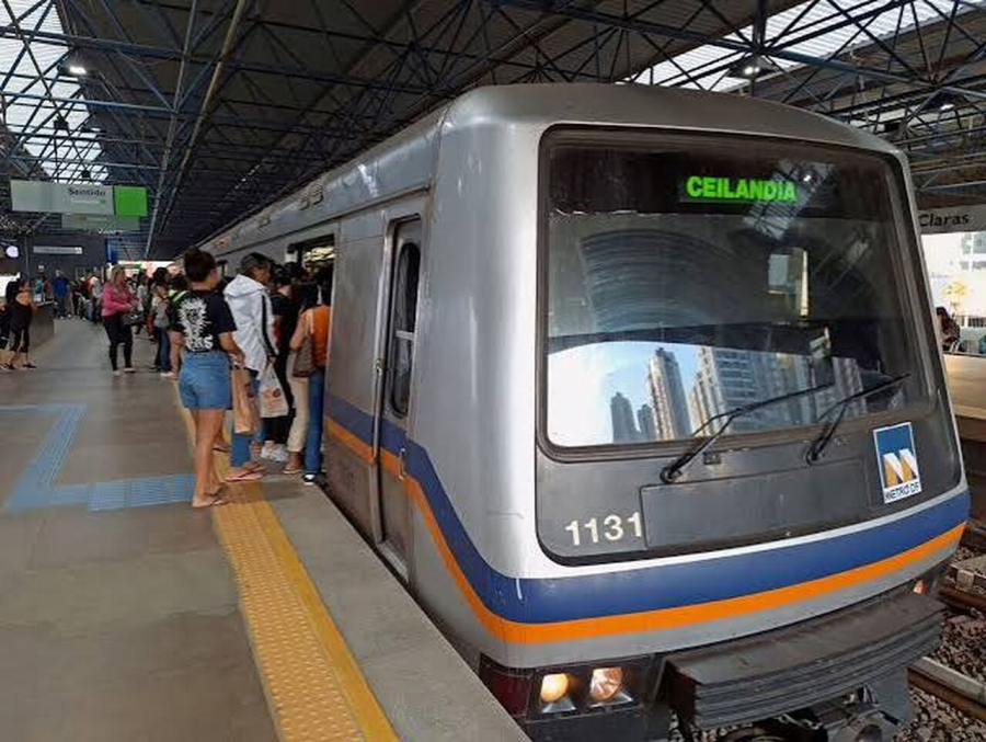 Metrô-DF normaliza operação após pane elétrica