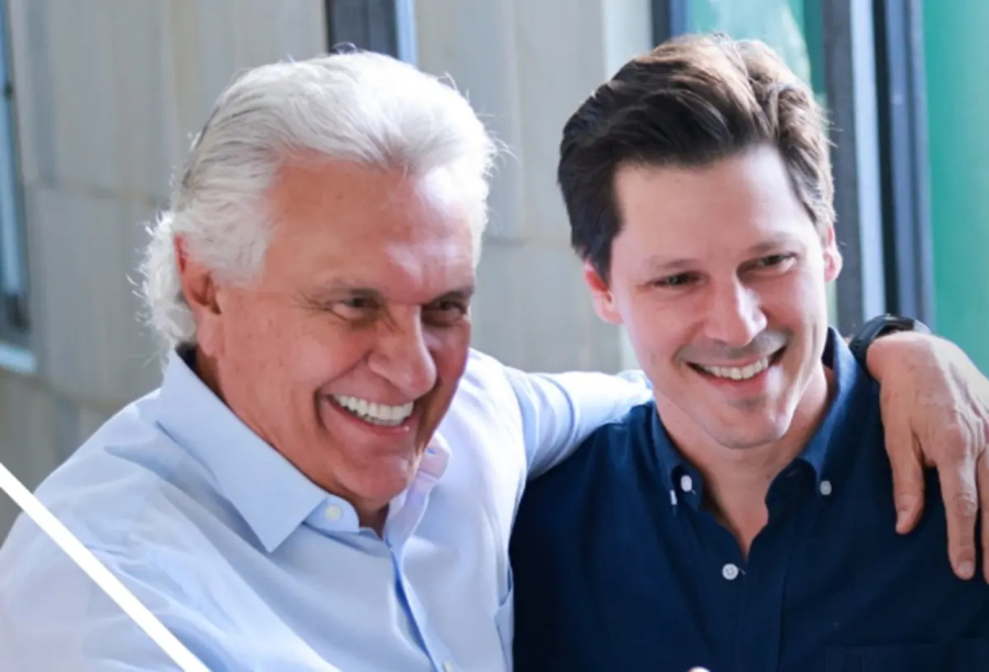 Caiado e Daniel Vilela confirmam apoio a Flávio Bolsonaro no segundo turno
